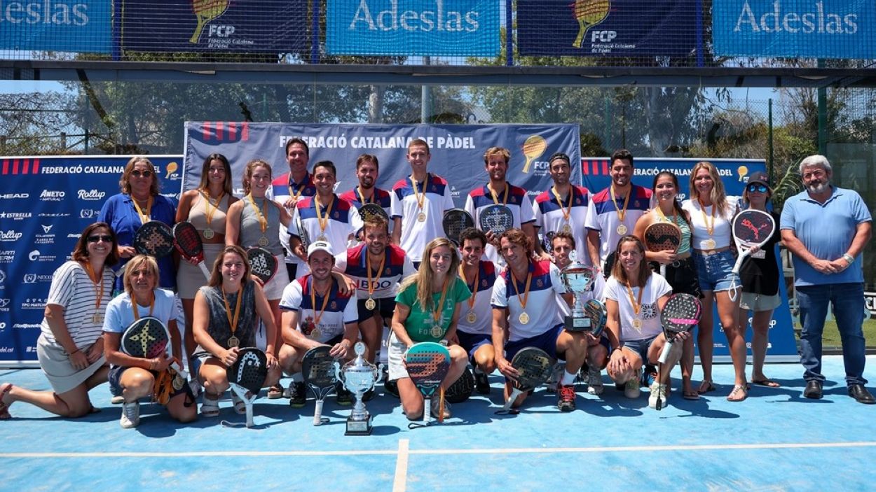 El Polo assoleix el doblet al Campionat de Catalunya de pàdel per equips al Junior