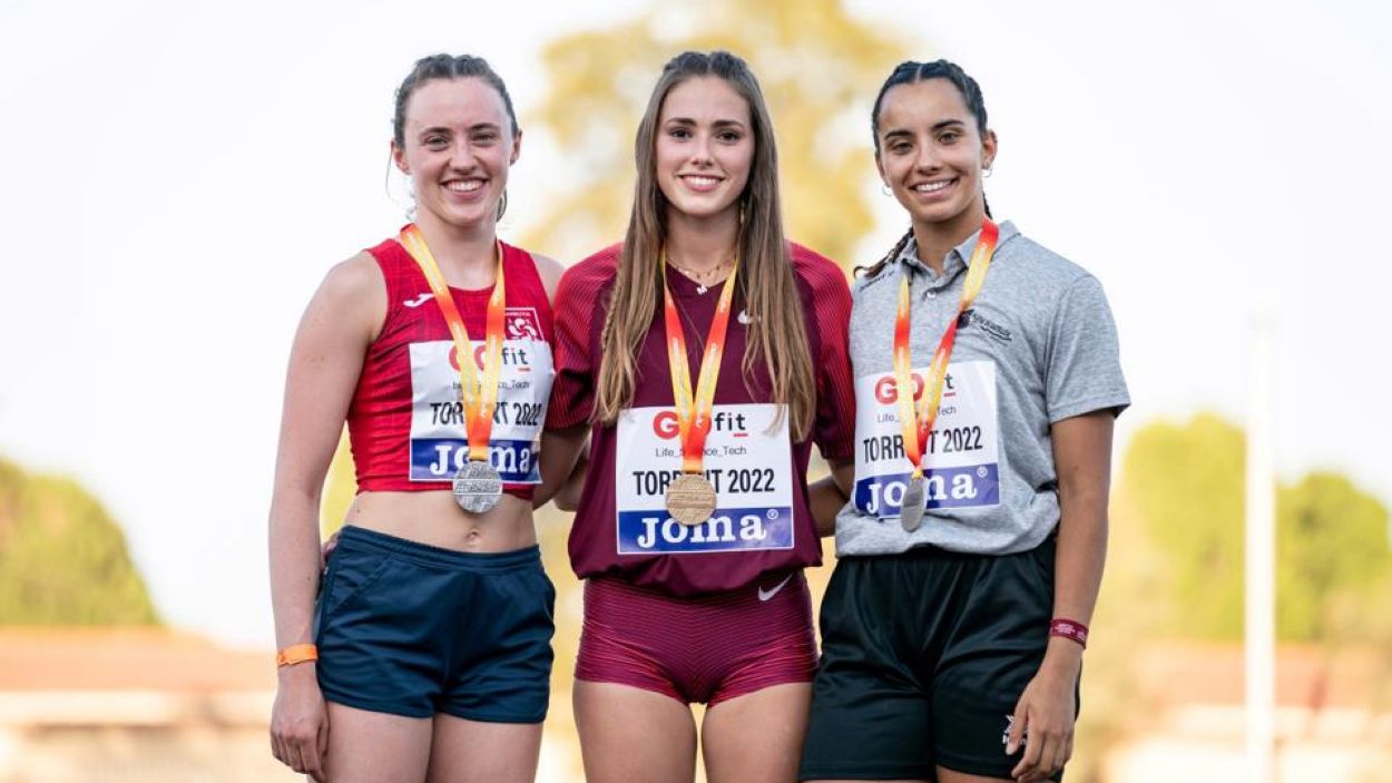 Bon paper de tres atletes santcugatencs en el Campionat d'Espanya d'Atletisme