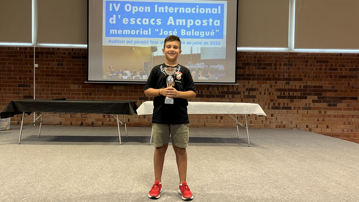 El santcugatenc Nicolàs García triomfa a l'Open International d'escacs Amposta
