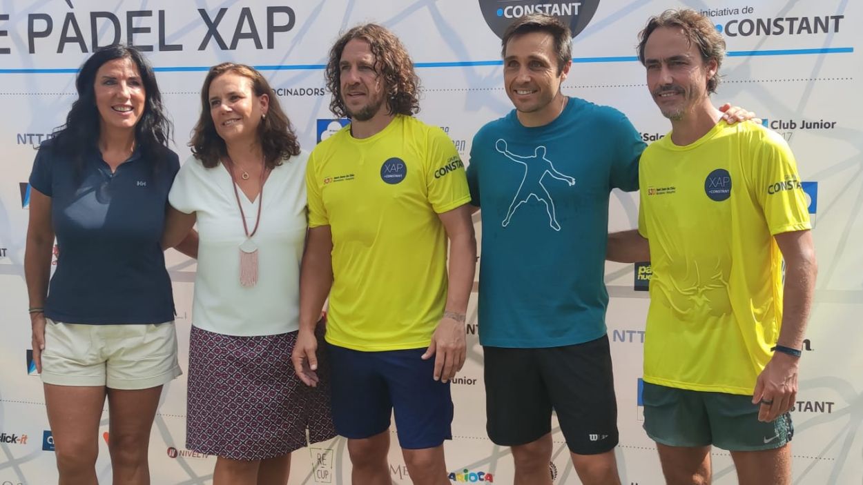 Carles Puyol i Fernando Belasteguín, ambaixadors del torneig de pàdel solidari Xap al Junior