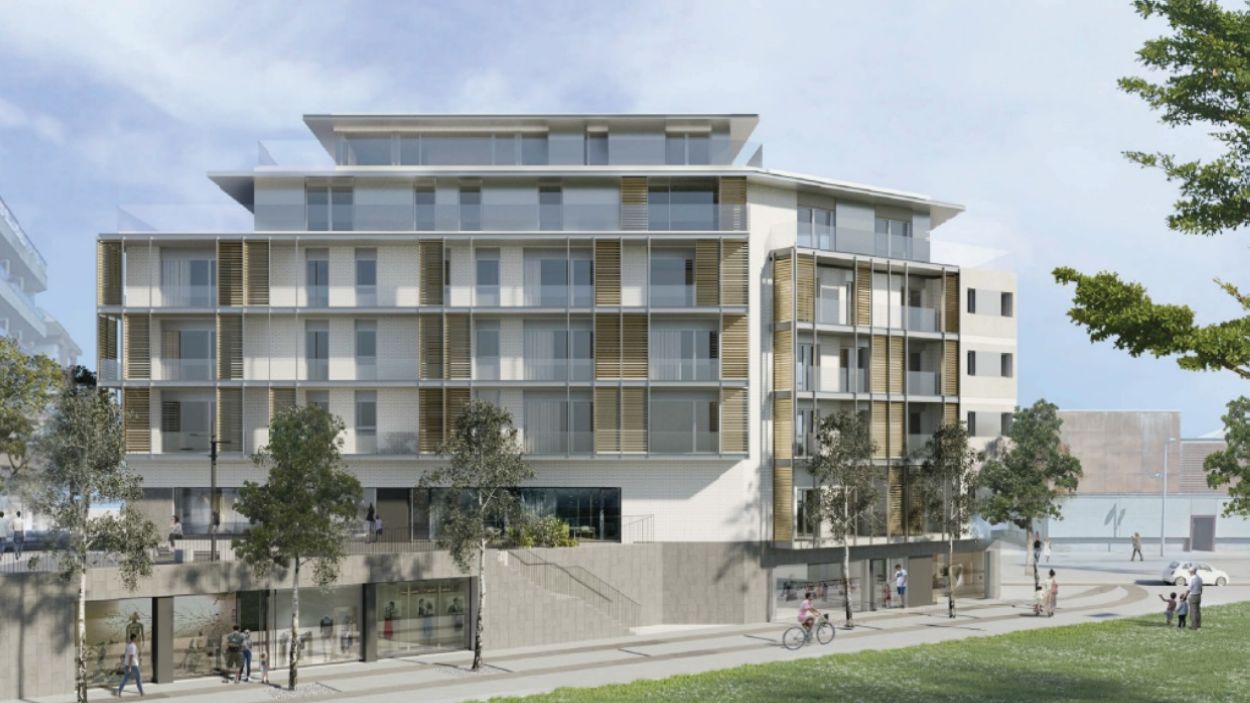 Així serà l'edifici que es construirà al local de Mobles Carré