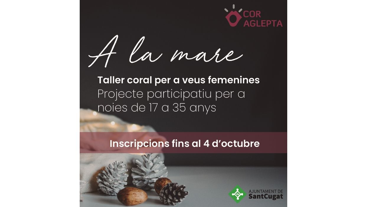 El concert de Nadal del Cor Aglepta estarà dedicat a les mares