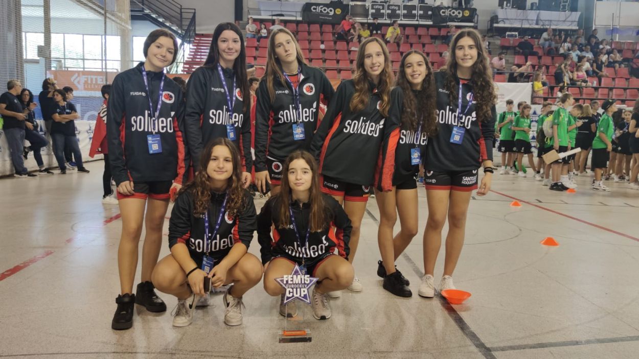 El sub 15 femení del Solideo-Patí Hoquei, subcampiones de l'EuroHockey a Lloret