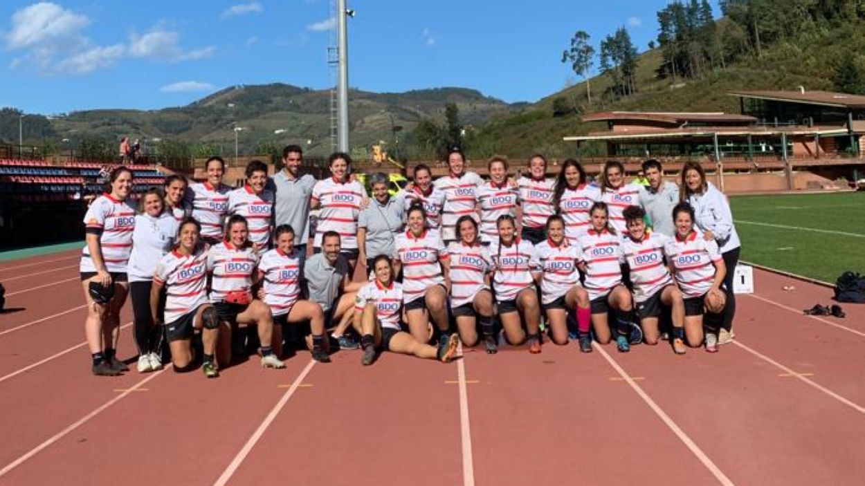 El Rugby Sant Cugat femení assoleix el primer triomf de la temporada a Eibar