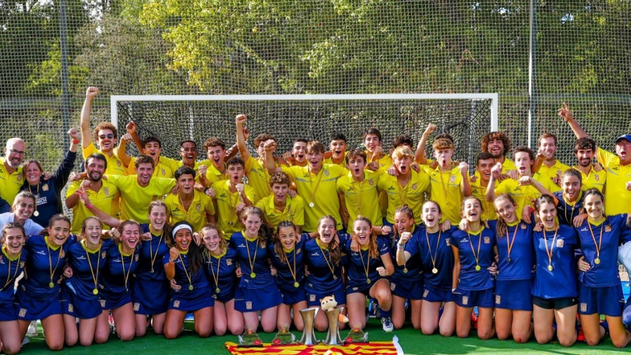 Catalunya sub 18, amb nou integrants del Junior, campions estatals d'hoquei herba