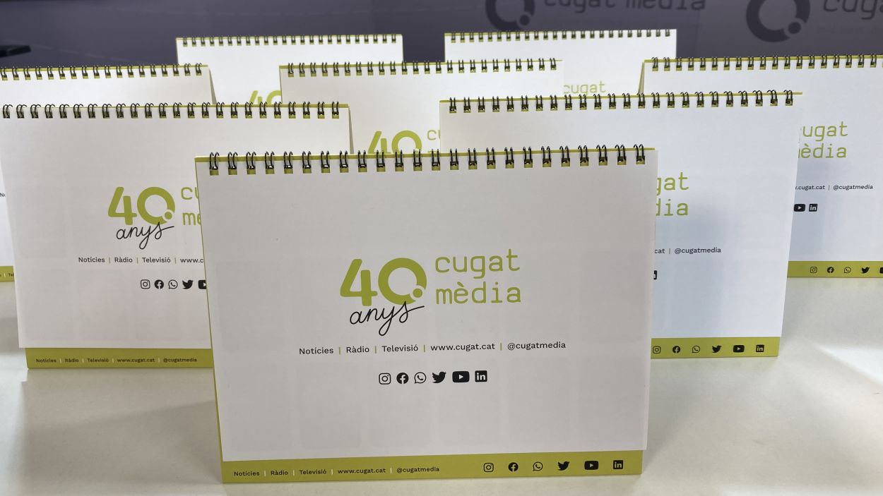 Vols el calendari de Cugat Mèdia? Vine aquest divendres a la plaça dels Quatre Cantons