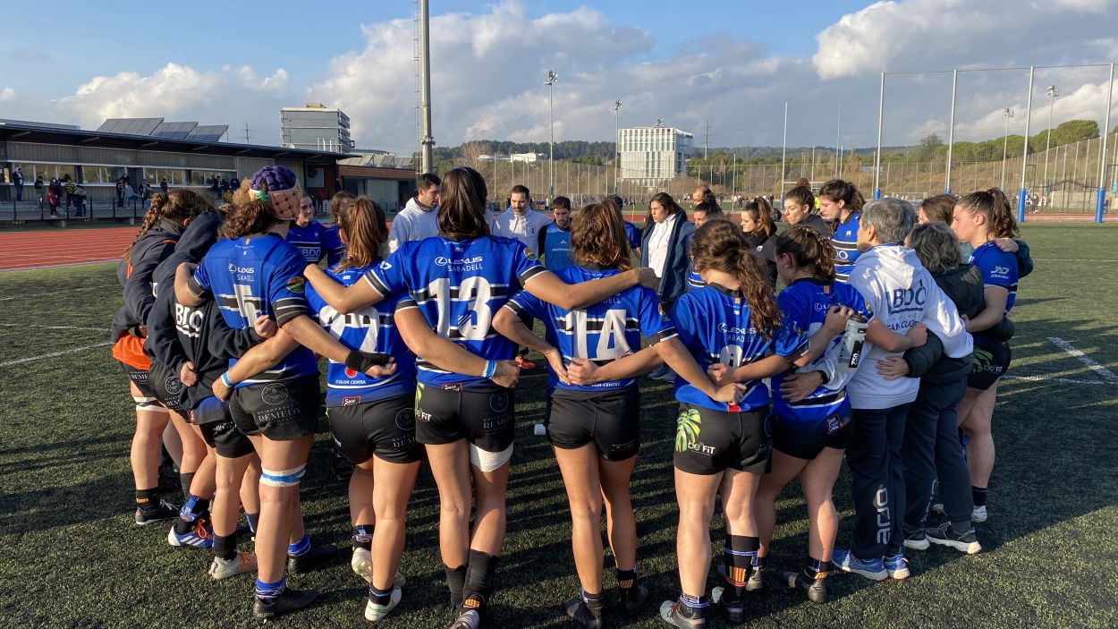 El Rugby Sant Cugat femení empata i trenca la meritòria ratxa de victòries