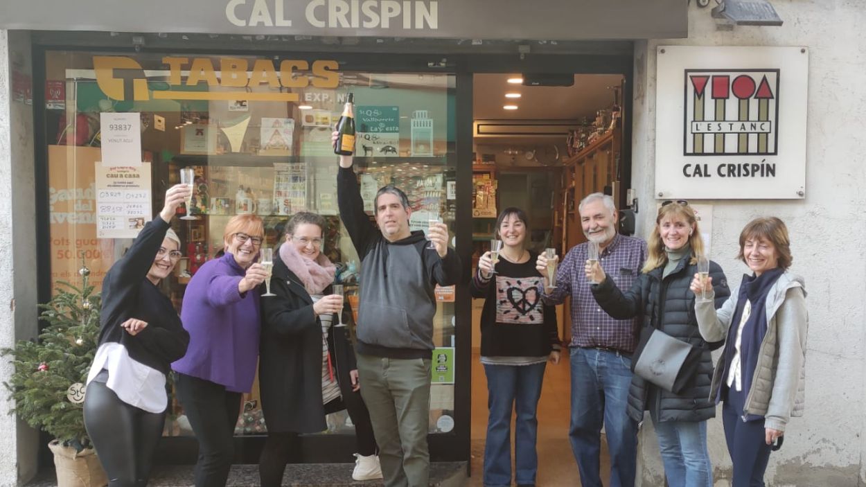 L'estanc Cal Crispín ven 15 bitllets del cinquè premi de la Grossa de Cap d'Any a Sant Cugat