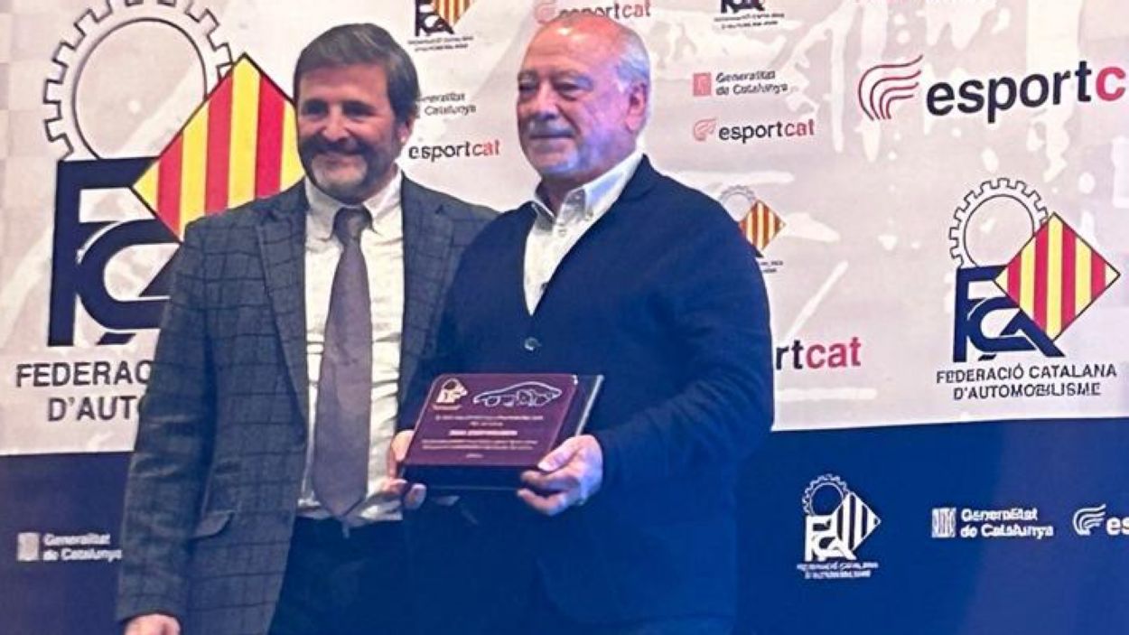 Joan Molinera, guardonat per la Federació Catalana d'Automobilisme
