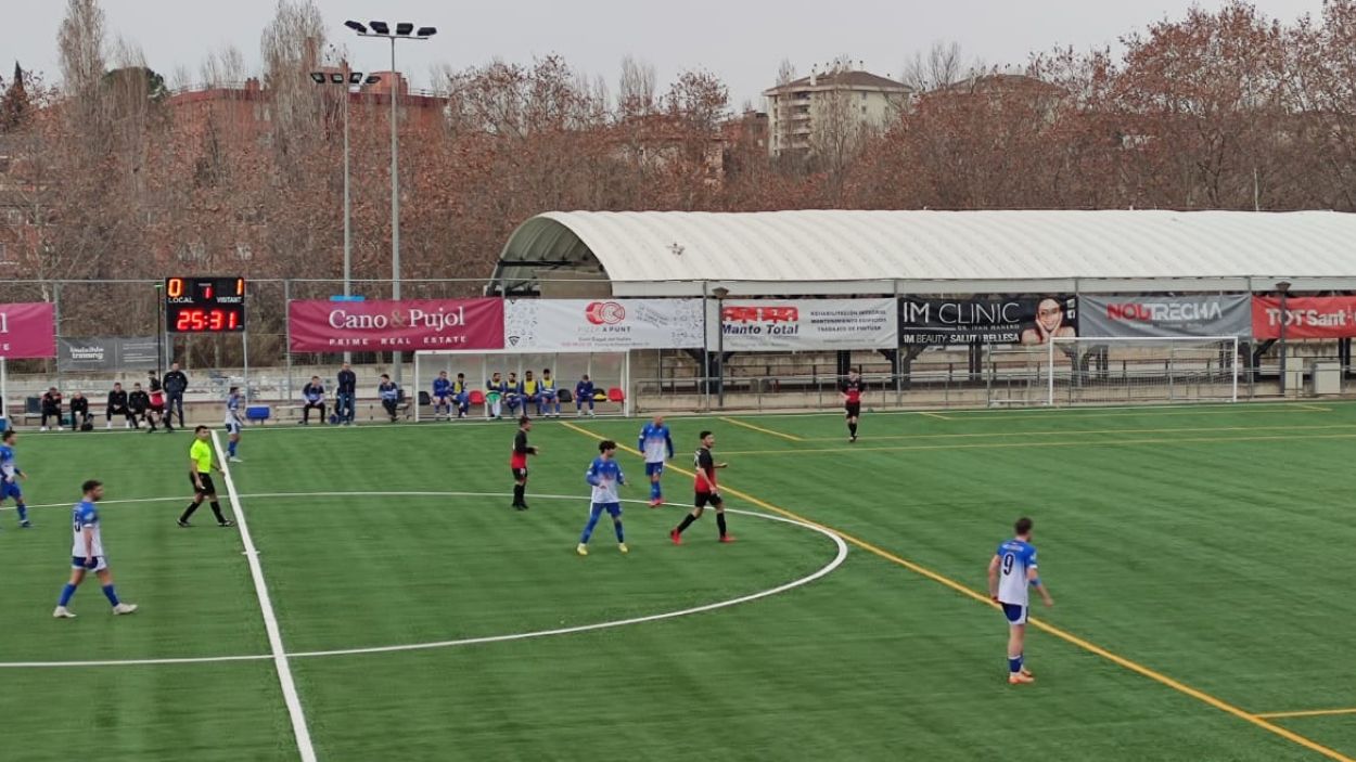 El SantCu es veu superat per un efectiu Mollerussa, líder del grup 2 de Primera Catalana