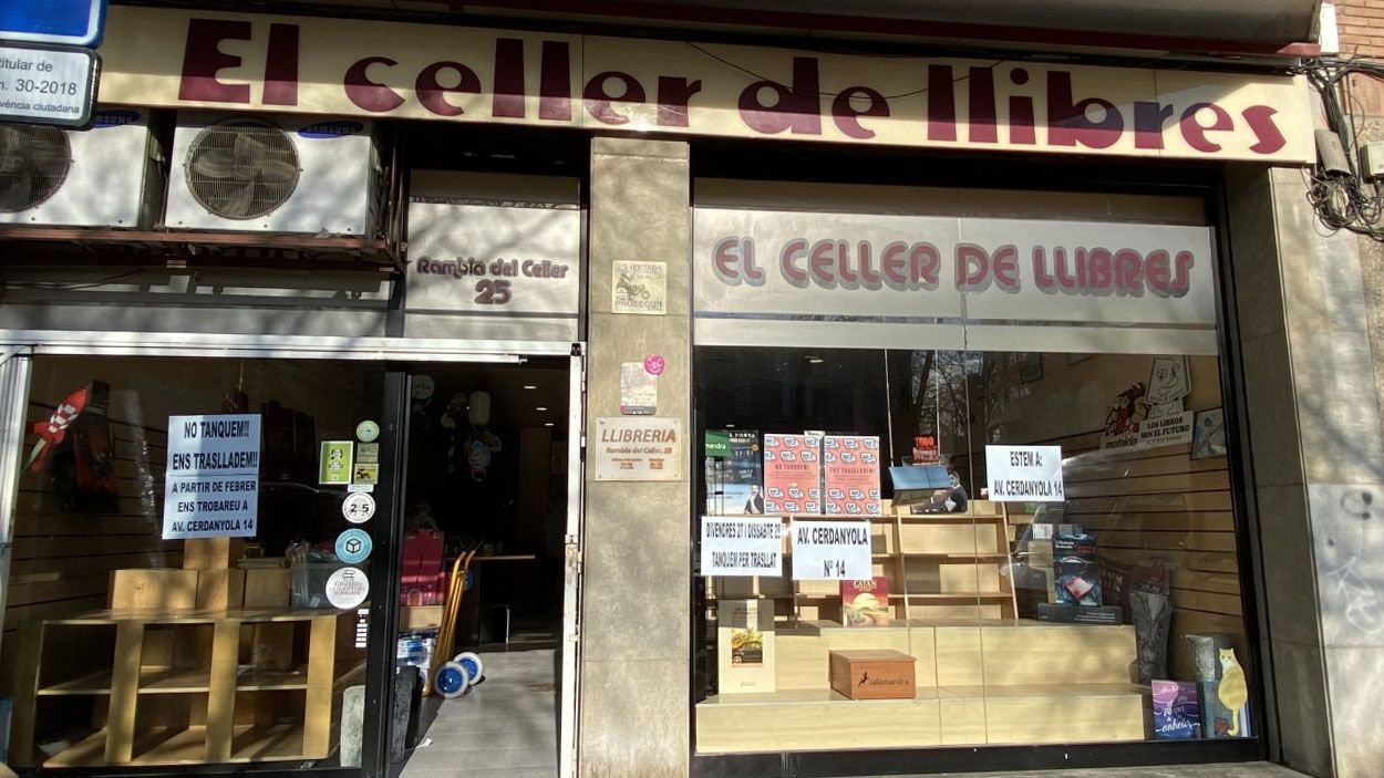 La llibreria El Celler de Llibres es prepara per obrir dilluns a l'avinguda Cerdanyola