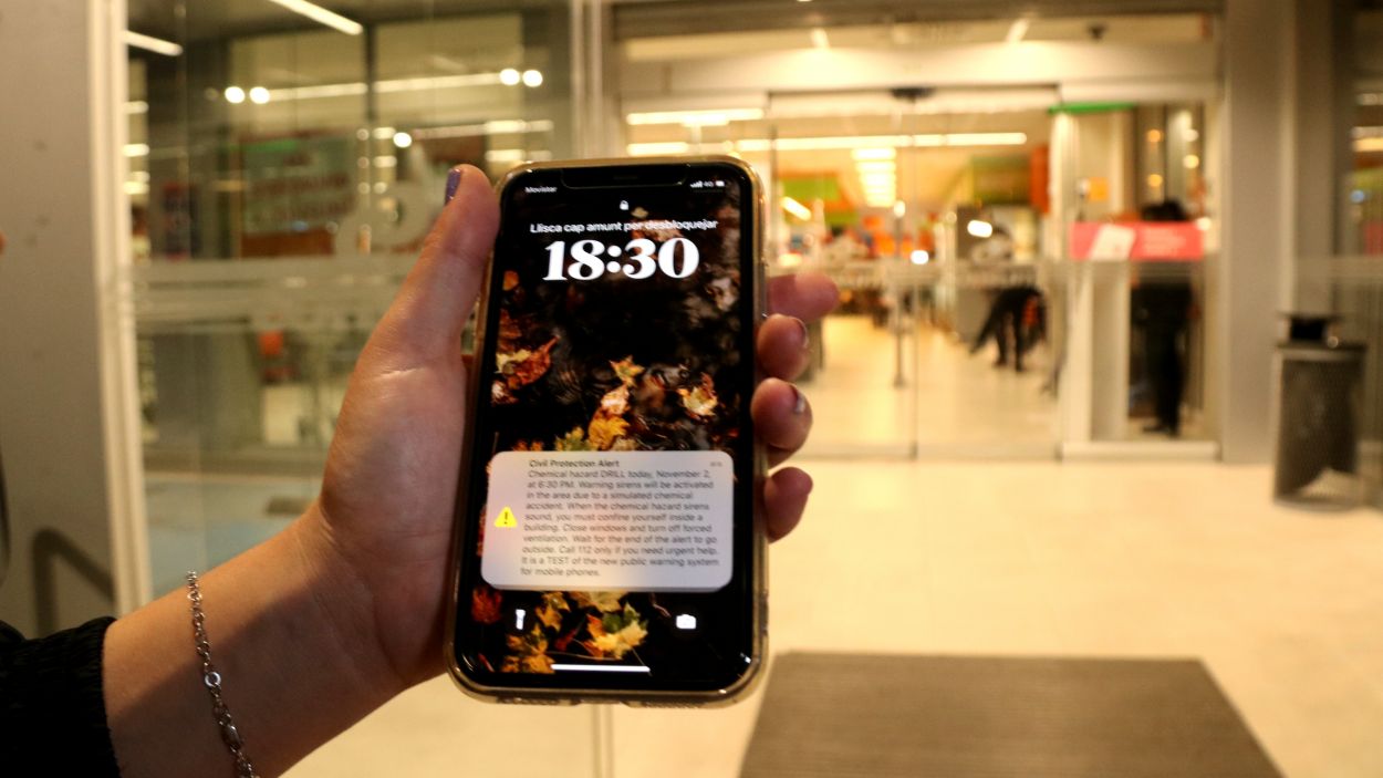 Ja hi ha data per al simulacre del sistema d'alertes per mòbil de Protecció Civil