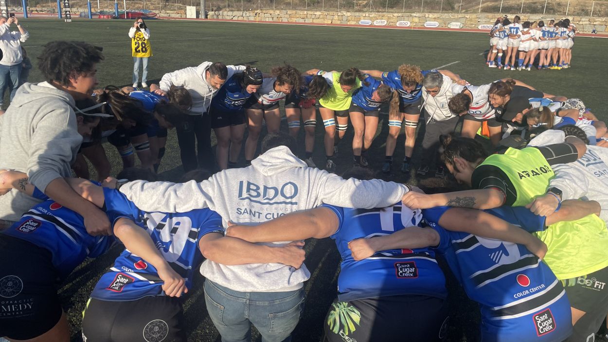 El Rugby Sant Cugat femení certifica la permanència  davant el Pozuelo