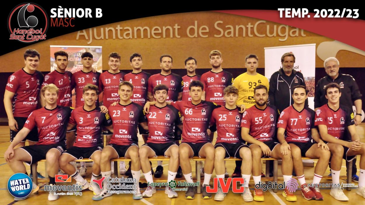 L'Handbol Sant Cugat B, campió de la Lliga Catalana