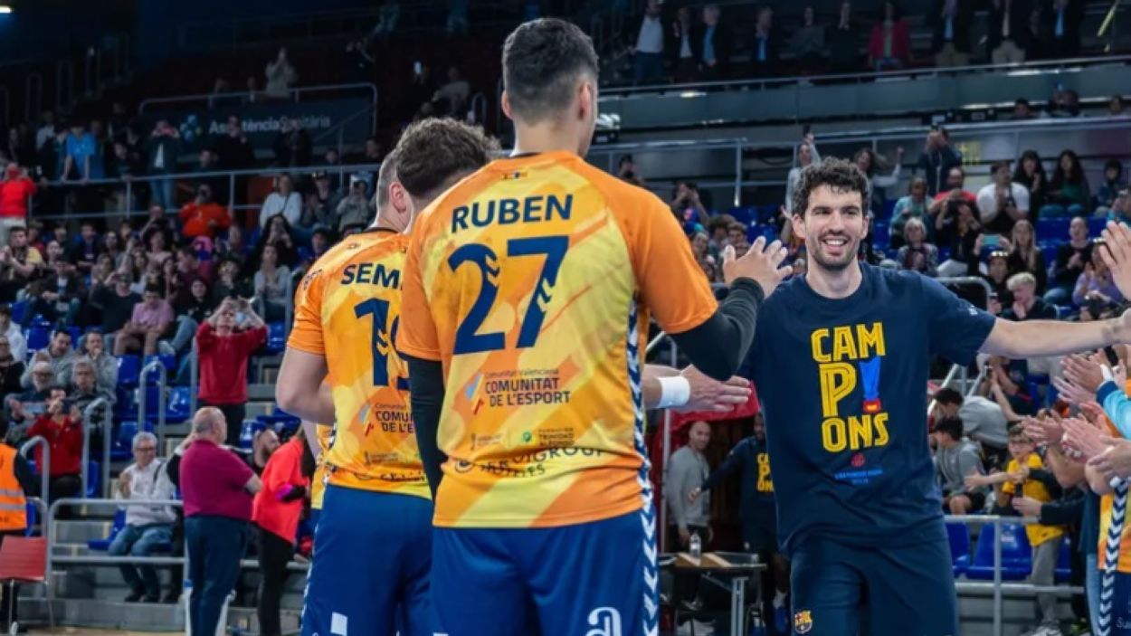 El primer equip del Barça d'handbol s'entrena aquest divendres al Pav 3 de la Rambla del Celler