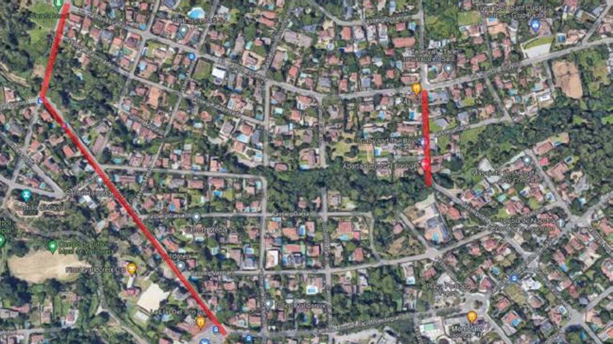 Afectacions al trànsit a Valldoreix per obres a Nard, Oreneta i Verdaguer