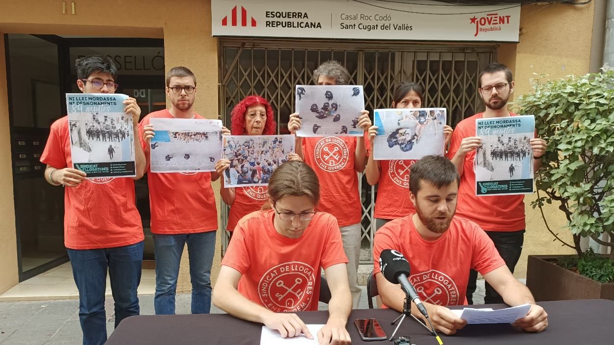 El Sindicat de Llogateres assenyala ERC com a responsable de les multes pel desnonament del carrer de la Indústria