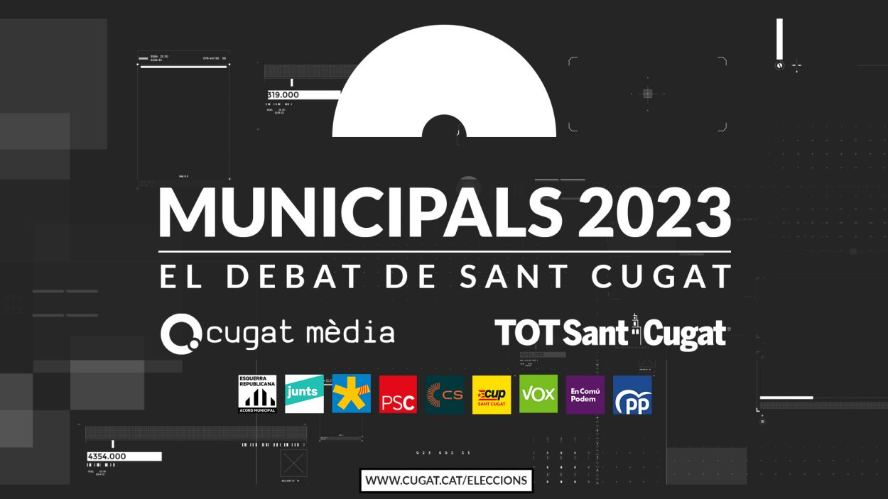 El debat decisiu de candidats a l'alcaldia, a Cugat Mèdia i al TOT Sant Cugat aquest dimarts