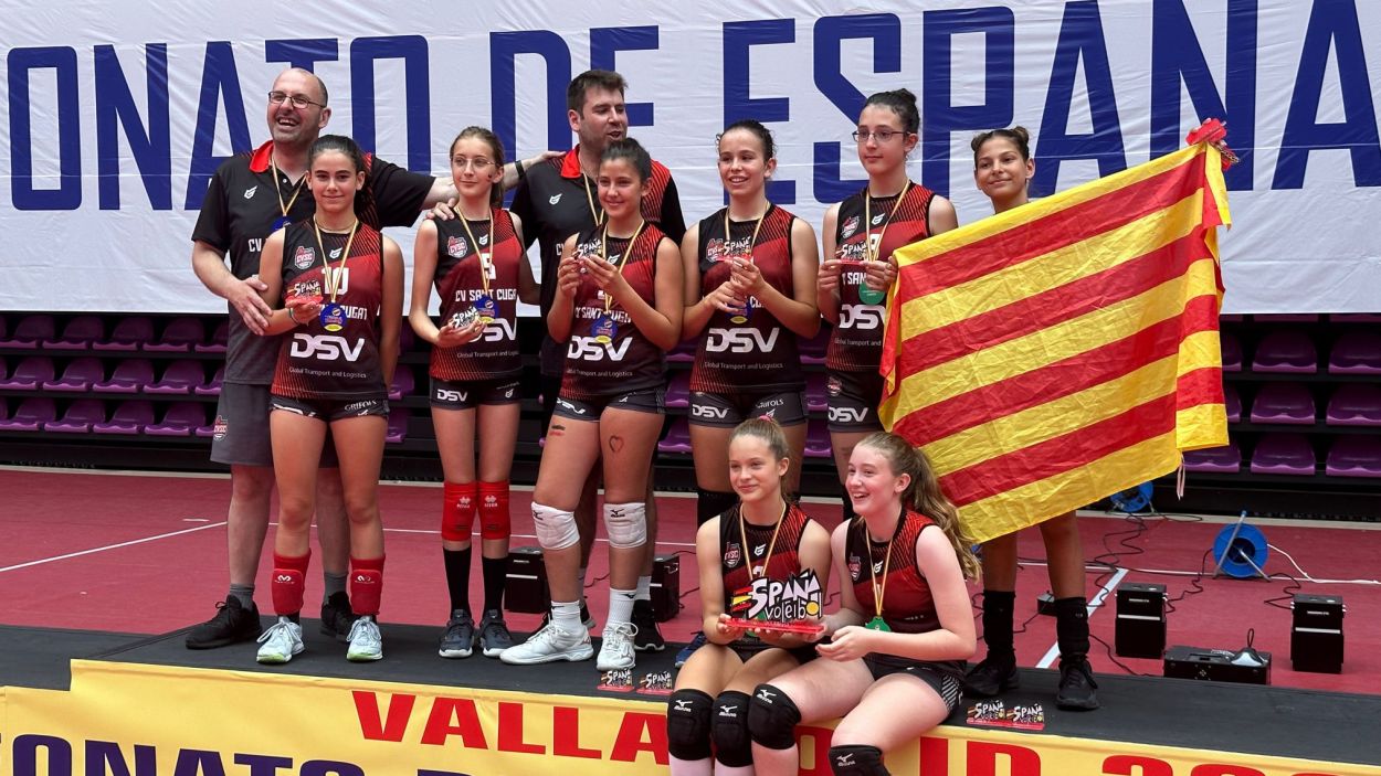L'aleví del DSV Volei Sant Cugat, campió d'Espanya per segon any consecutiu