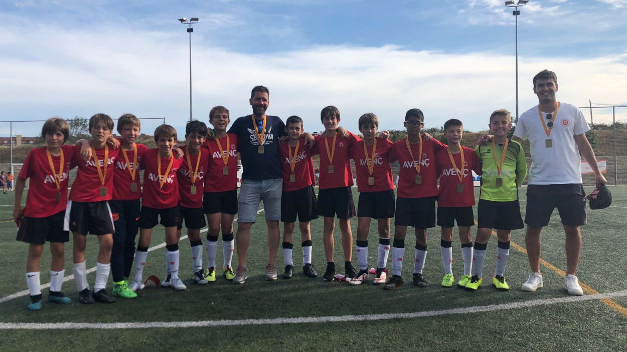 L'aleví masculí de l'Avenç, campió de Catalunya de futbol 7
