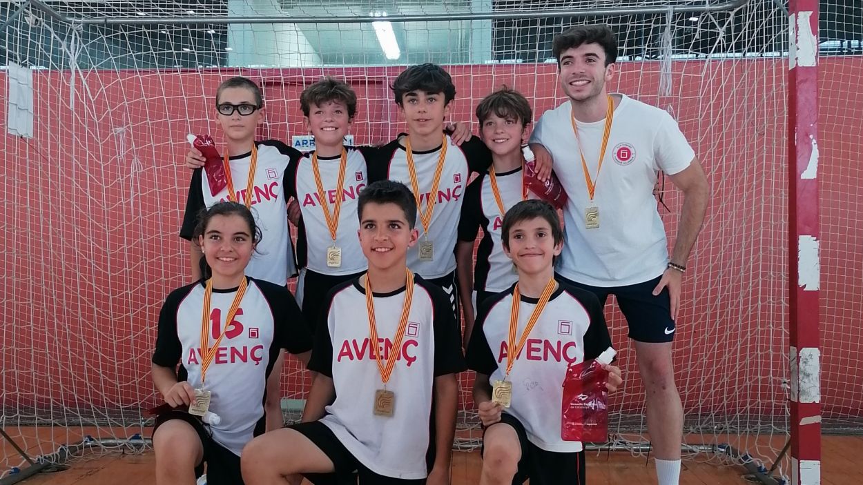 L'aleví de l'Avenç, campió de Catalunya d'handbol 7