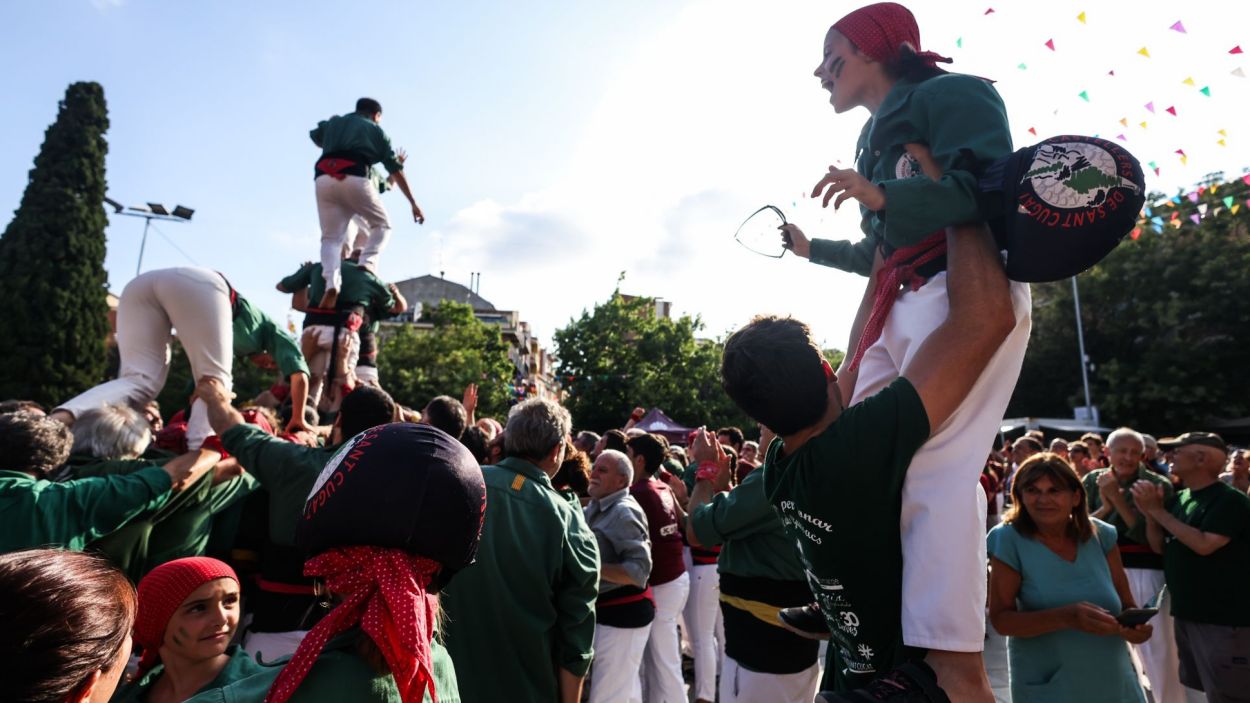 Els Gausacs completen una diada castellera de Festa Major rodona