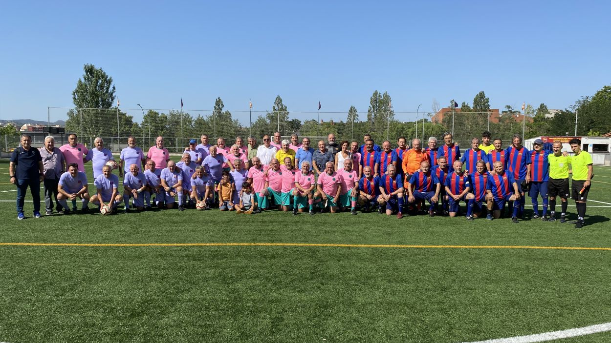 El triangular +50 de futbol exhibeix bon nivell amb els veterans del Barça com a protagonistes