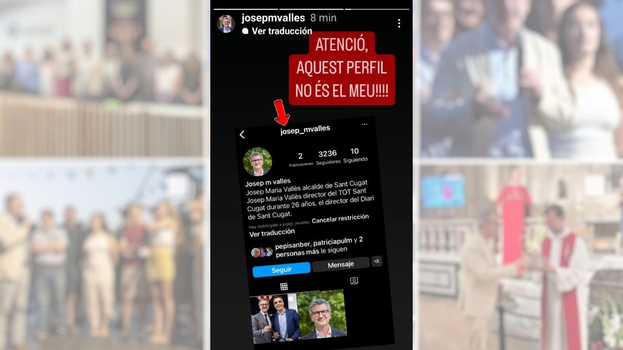 Ensurt de Vallès a les xarxes: un compte suplanta la seva identitat