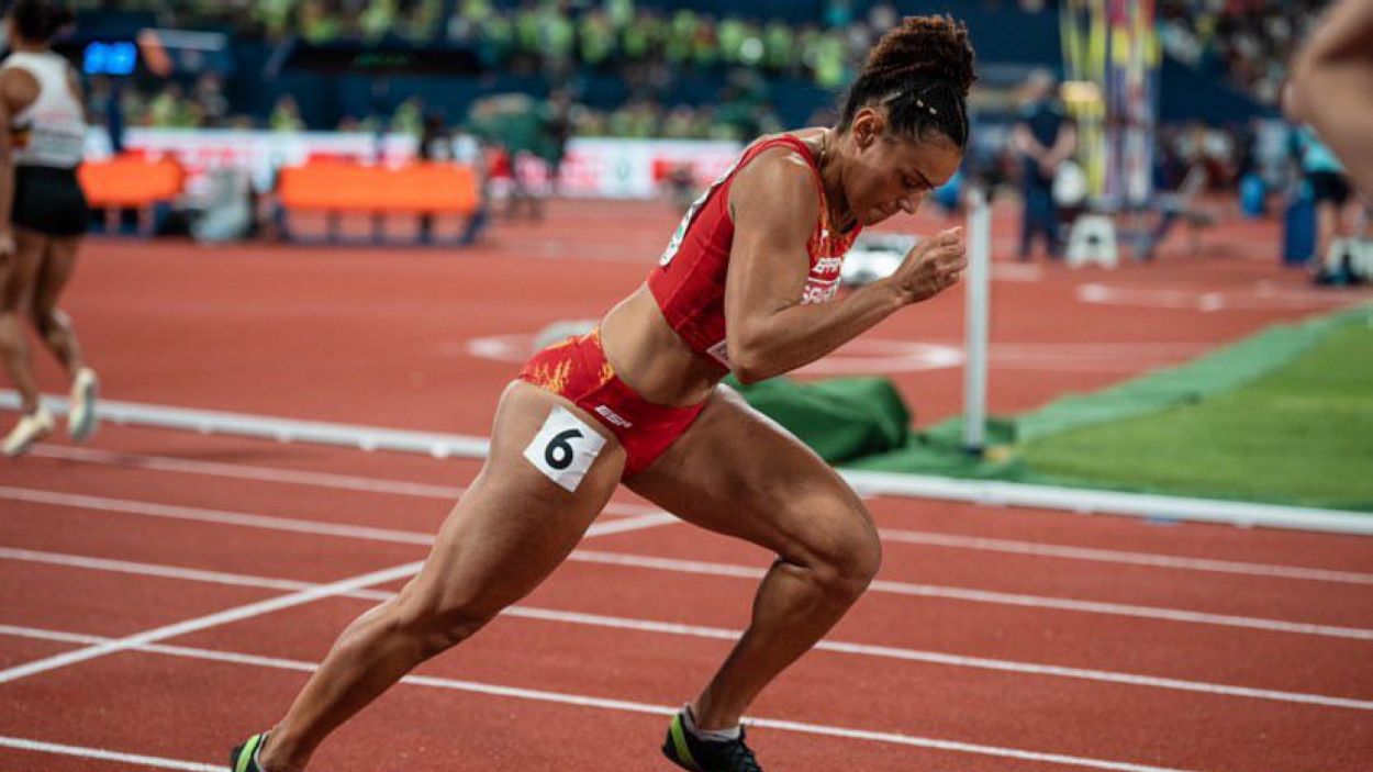 Jaël Bestué es classifica a les semifinals de 100 metres llisos als Mundials de Budapest