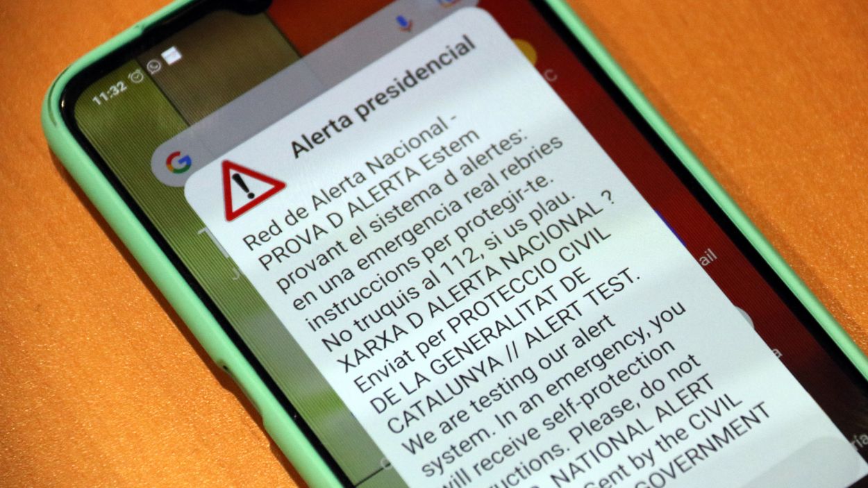 Protecció Civil posa a prova aquest dijous el sistema d'alertes per mòbil