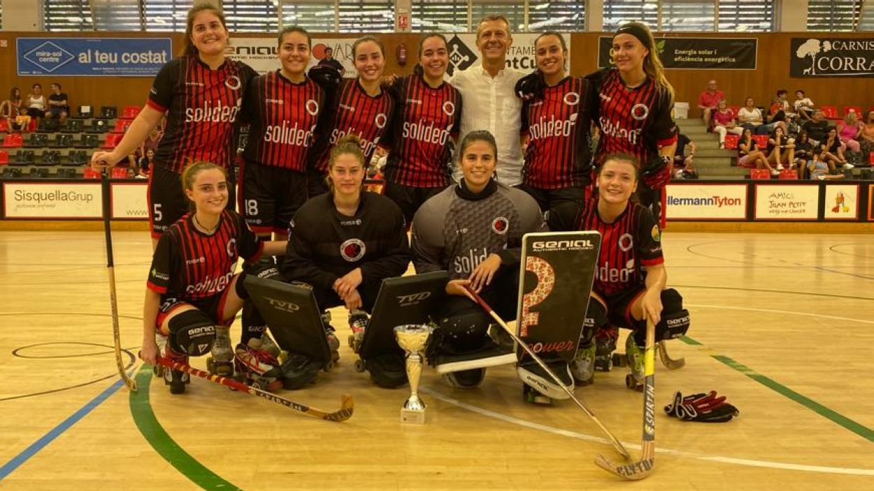 El Solideo Patí Hoquei Sant Cugat femení inicia l'Ok Lliga rebent el totpoderós  Vila-sana