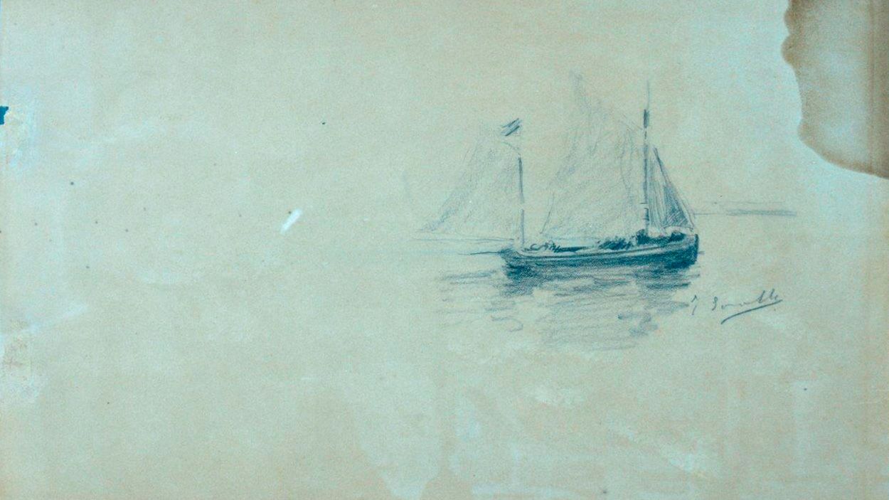 Un dibuix original de Sorolla, a l'Espai Lluís Ribas