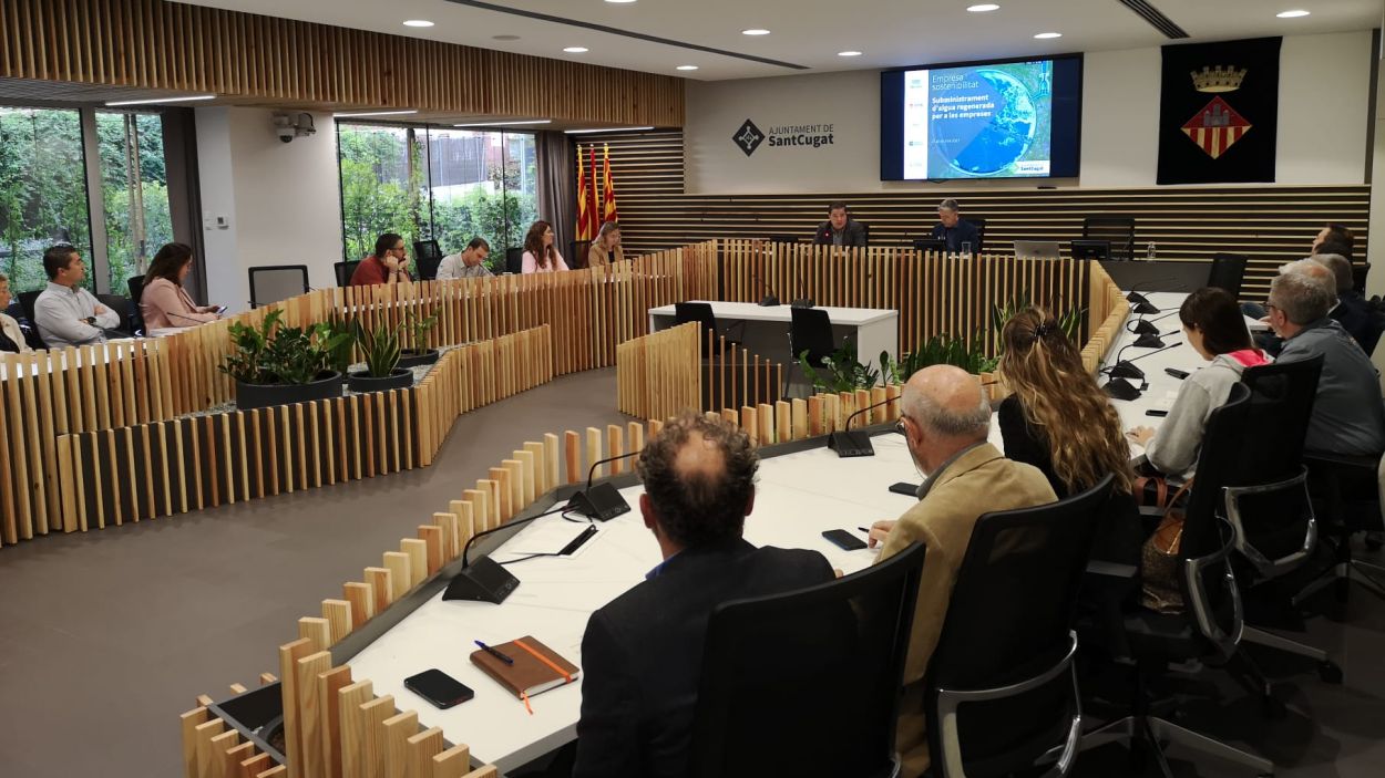 Sant Cugat convida les empreses grans consumidores d'aigua a sumar-se al projecte d'aigües regenerades de l'AMB