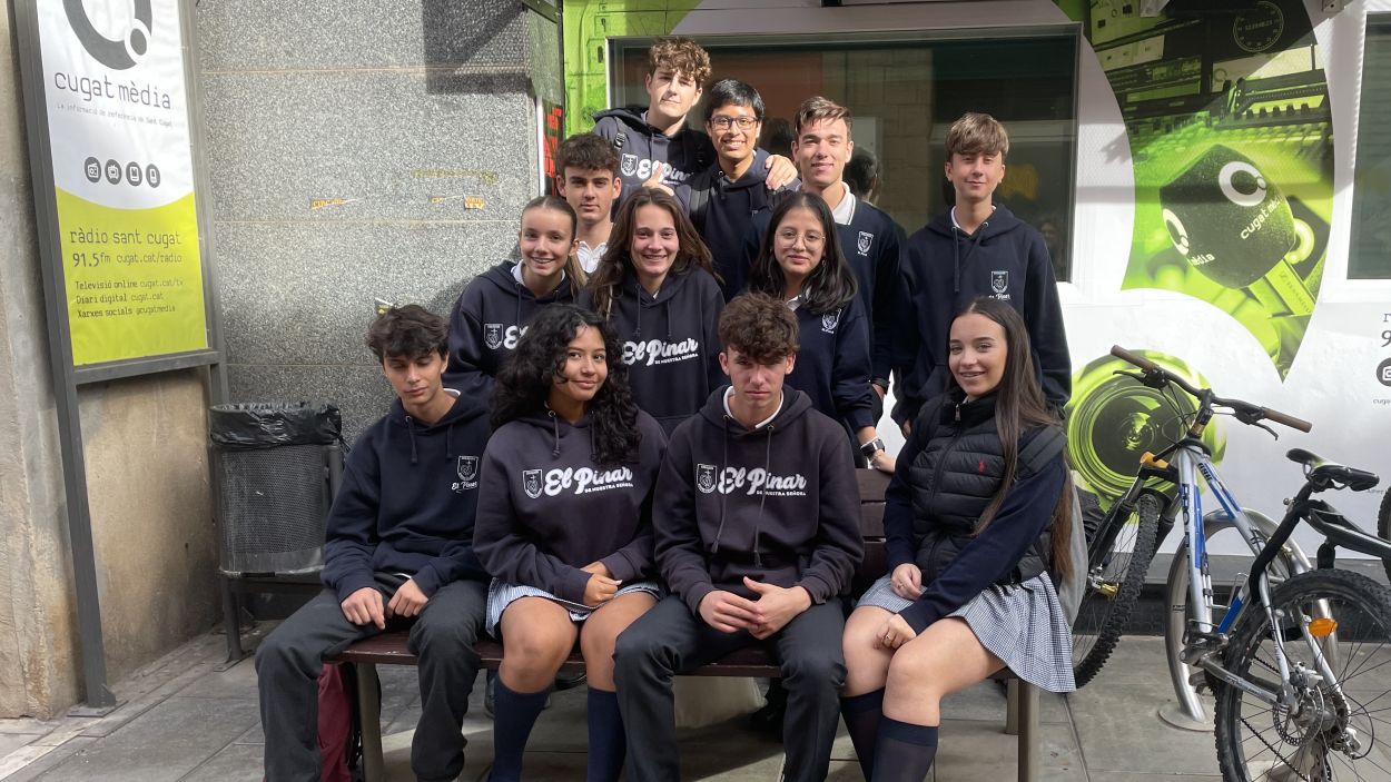 El col·legi El Pinar visita Cugat Mèdia
