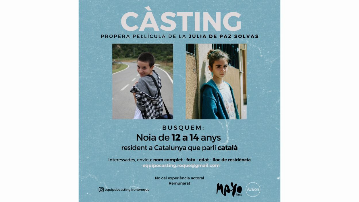 La santcugatenca Júlia de Paz obre un càsting per la seva pròxima pel·lícula