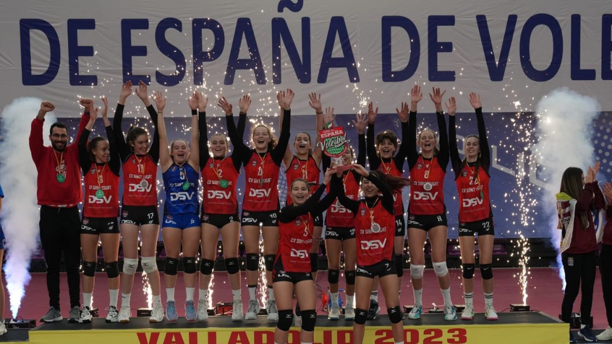 Èxit històric del DSV Volei Sant Cugat a la Copa d'Espanya de Valladolid