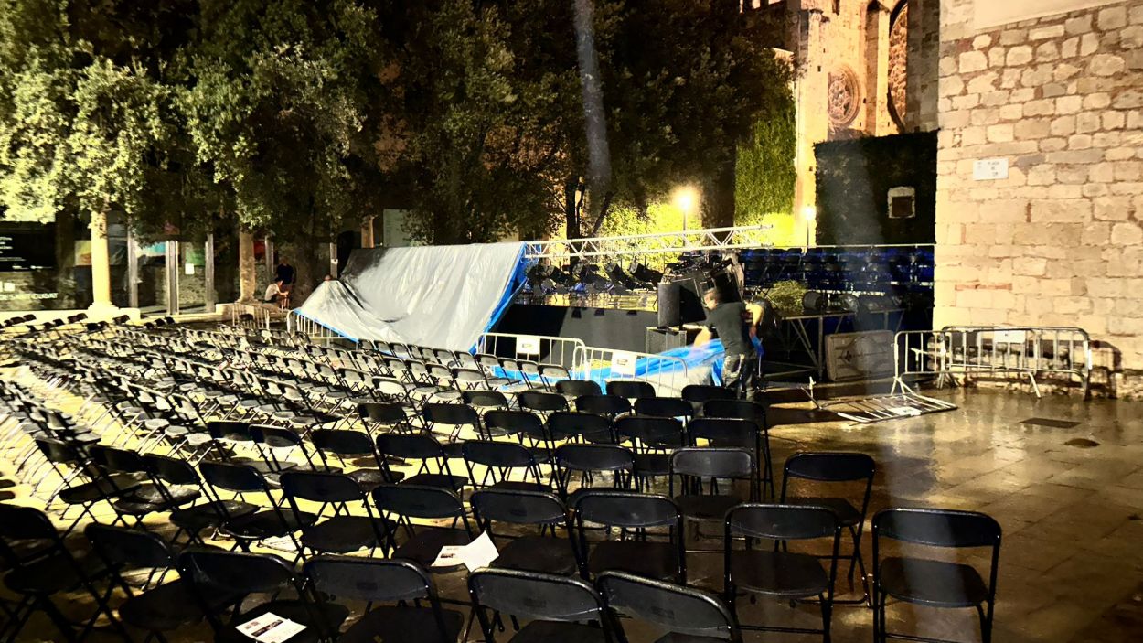 La pluja fa acte de presència durant la Festa Major de Sant Cugat 2024