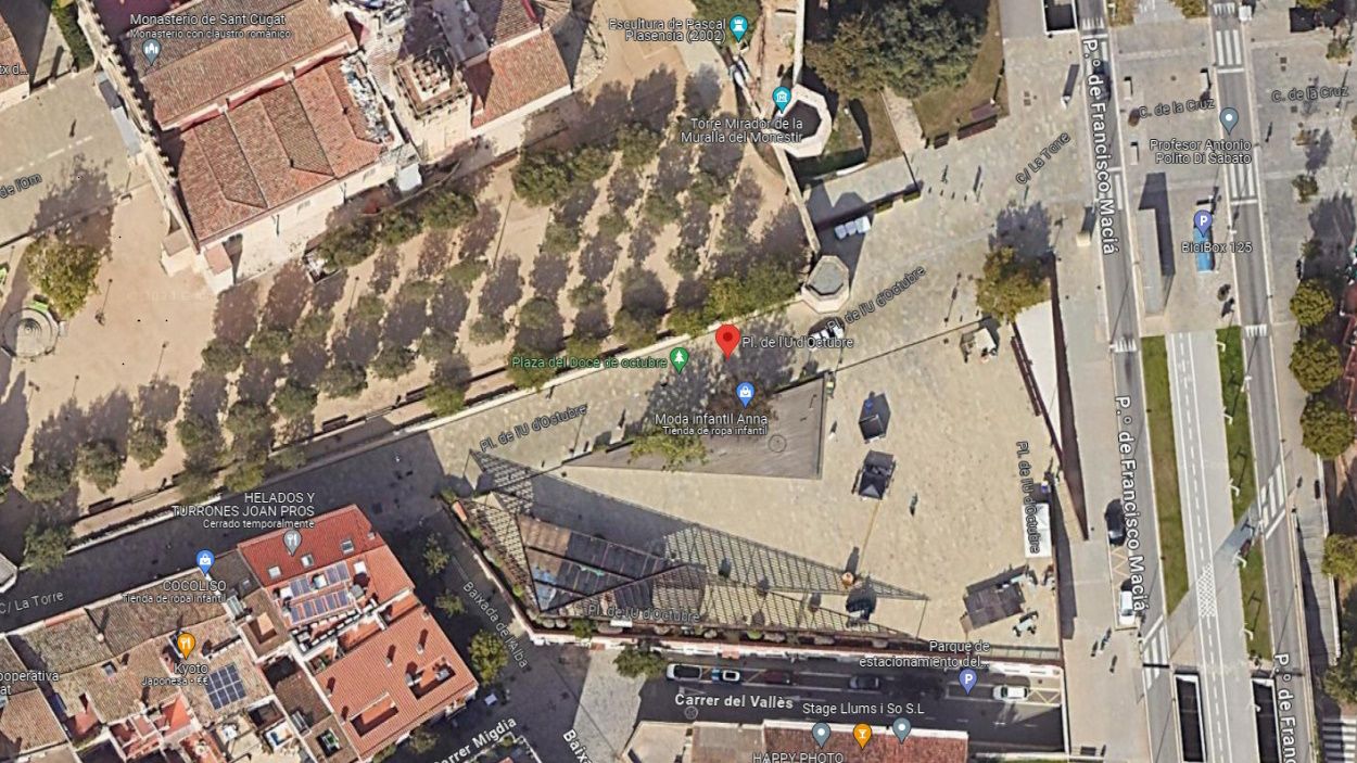 Canvien a Google Maps el nom de la plaça de l'U d'Octubre per 12 d'octubre
