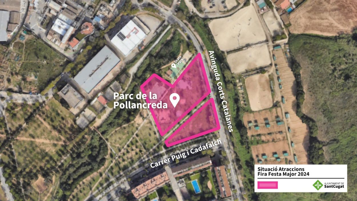 La fira d'atraccions de la Festa Major es trasllada aquest any i el vinent al parc de la Pollancreda
