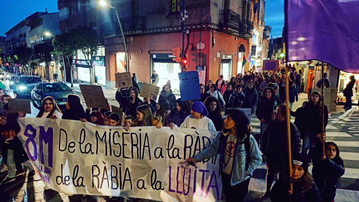 El 8-M es fa sentir a Sant Cugat: 
