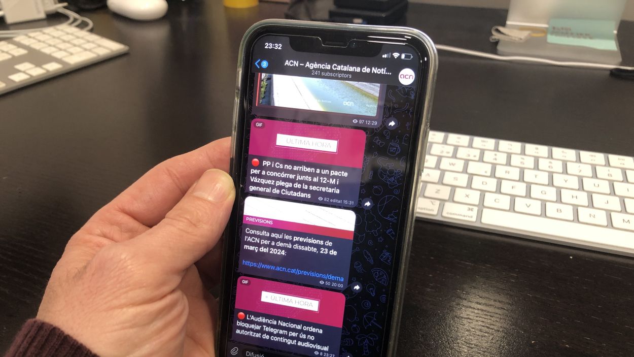 L'Audiència Nacional ordena el bloqueig imminent de Telegram a Espanya