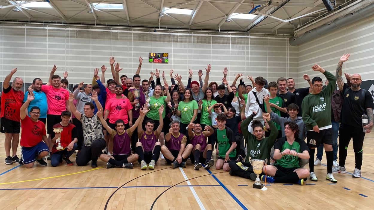 Festa grossa a la Guinardera amb el primer torneig inclusiu del Futbol Sala Sant Cugat