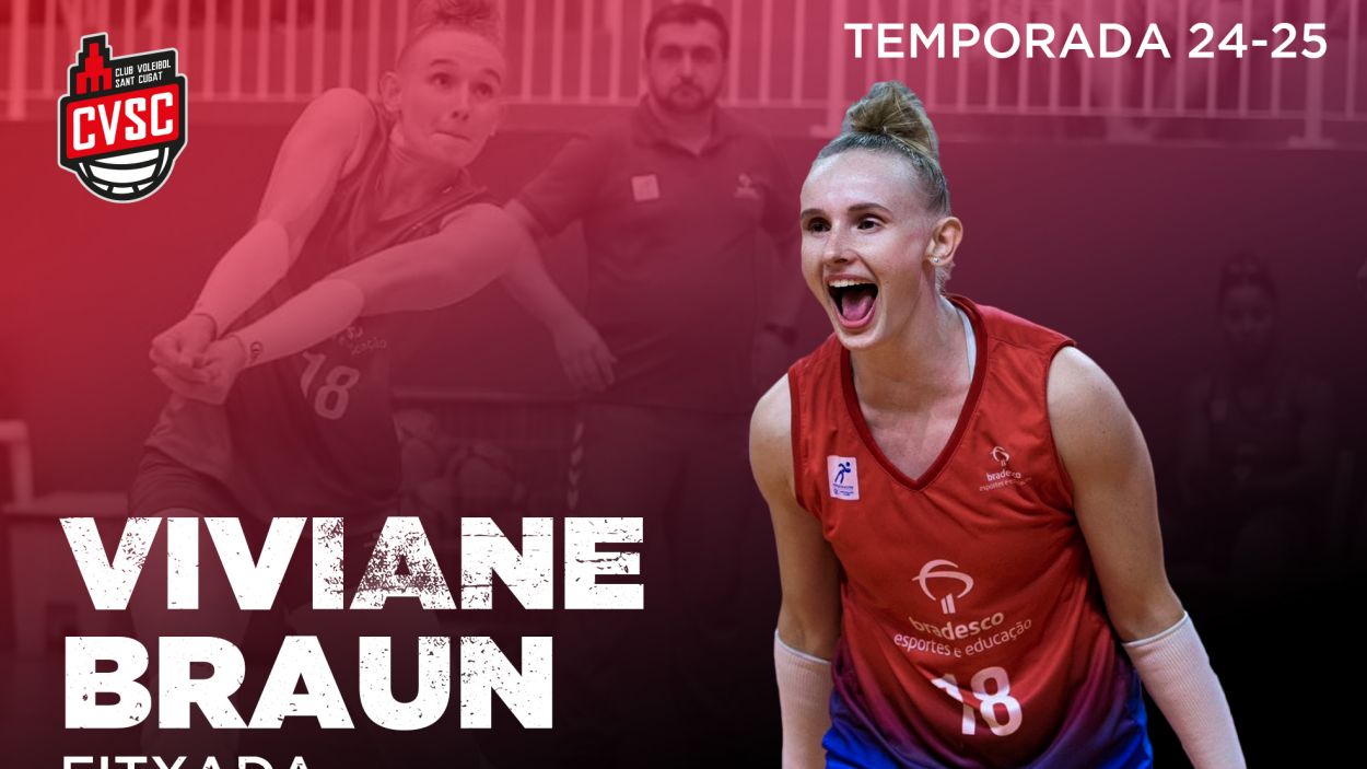 Viviane Braun, primer reforç del DSV Volei Sant Cugat de cara a la nova temporada