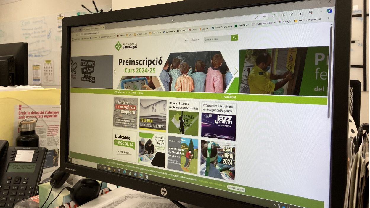 La web de l'Ajuntament de Sant Cugat perd el segell de transparència de la UAB