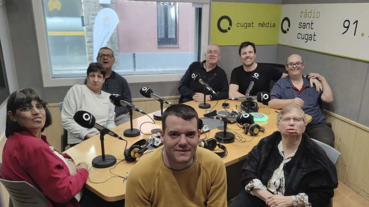 L'actor Octavi Pujades, entrevistat pels usuaris de la Catalònia Fundació Creactiva
