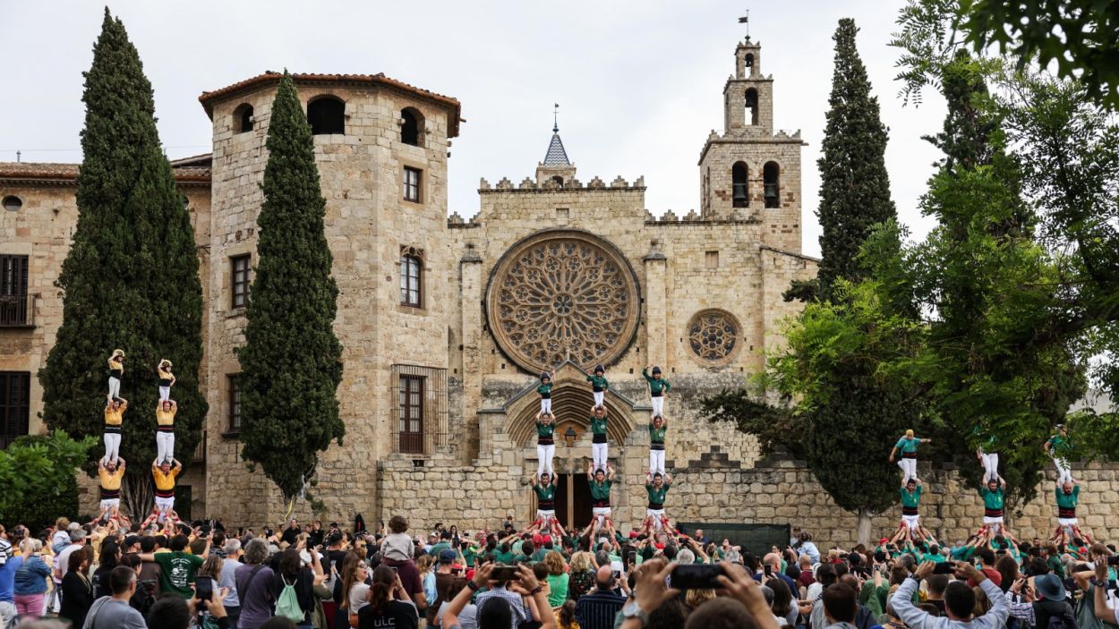 Els Castellers de Sant Cugat es preparen per la Diada de Sant Ponç