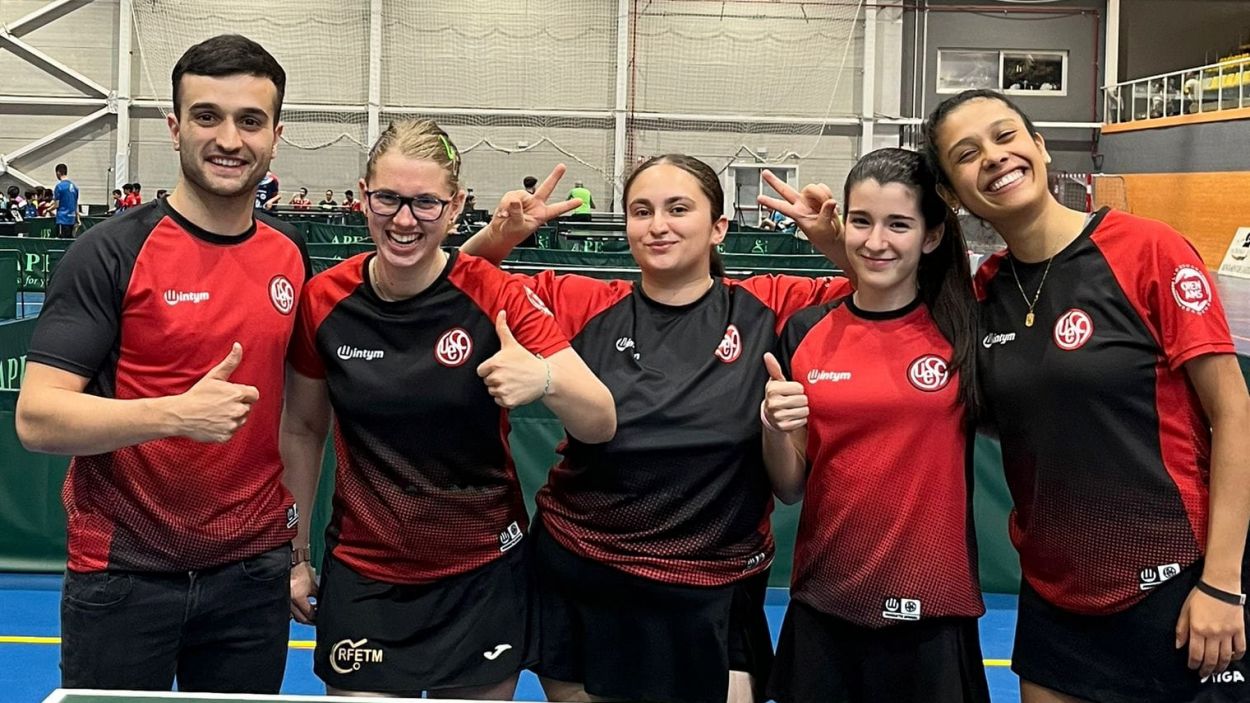 La UESC de tennis taula entra a l'elit femenina estatal amb l'ascens del segon equip