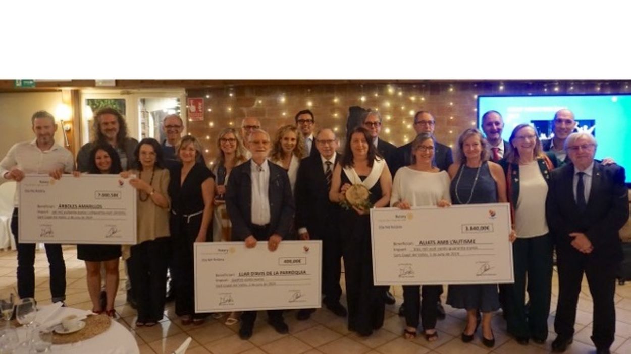 La Fundació Aula de So i Silvano Bendinelli, guardonats a la Nit Rotària