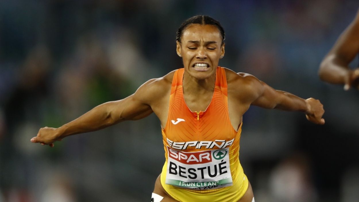Jaël Bestué, rècord d'Espanya absolut en 200 metres