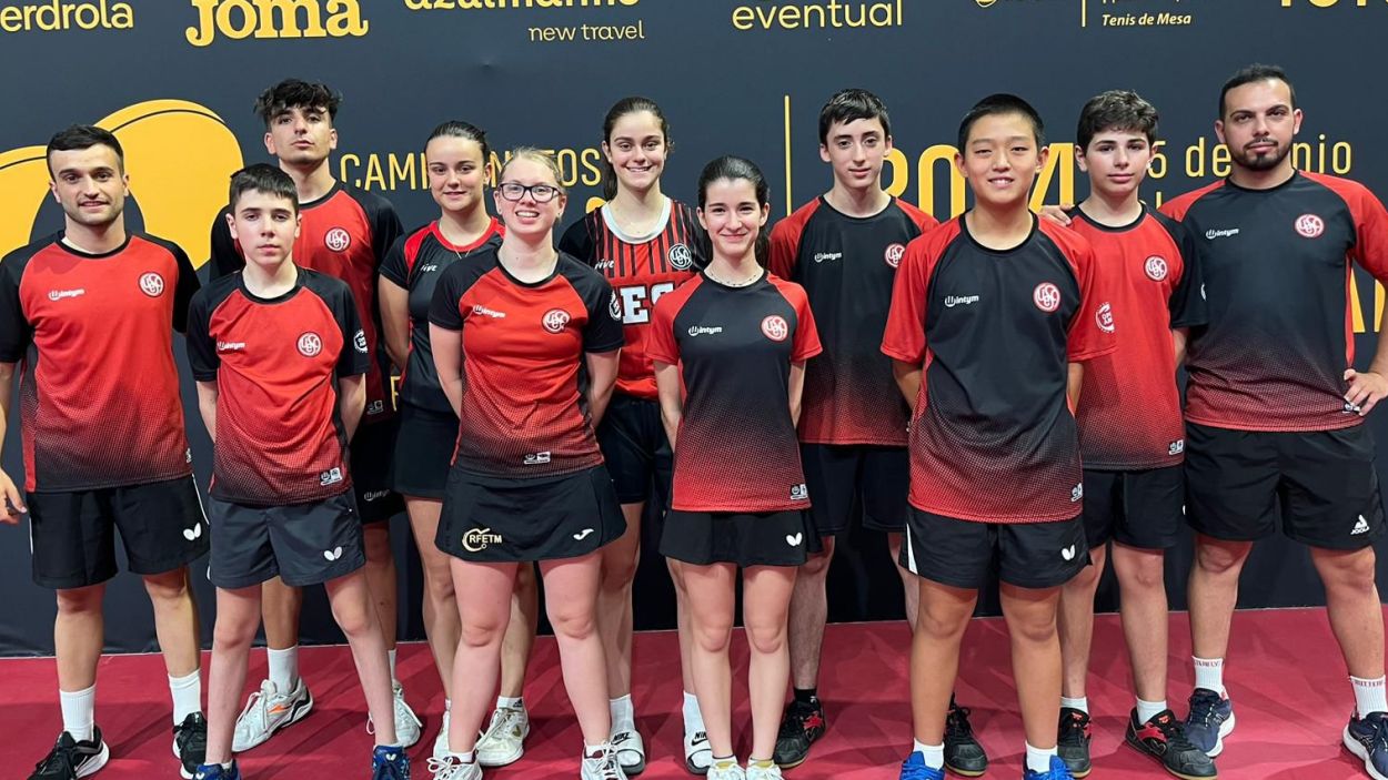 La UESC tennis taula va sumar set medalles als campionats d'Espanya